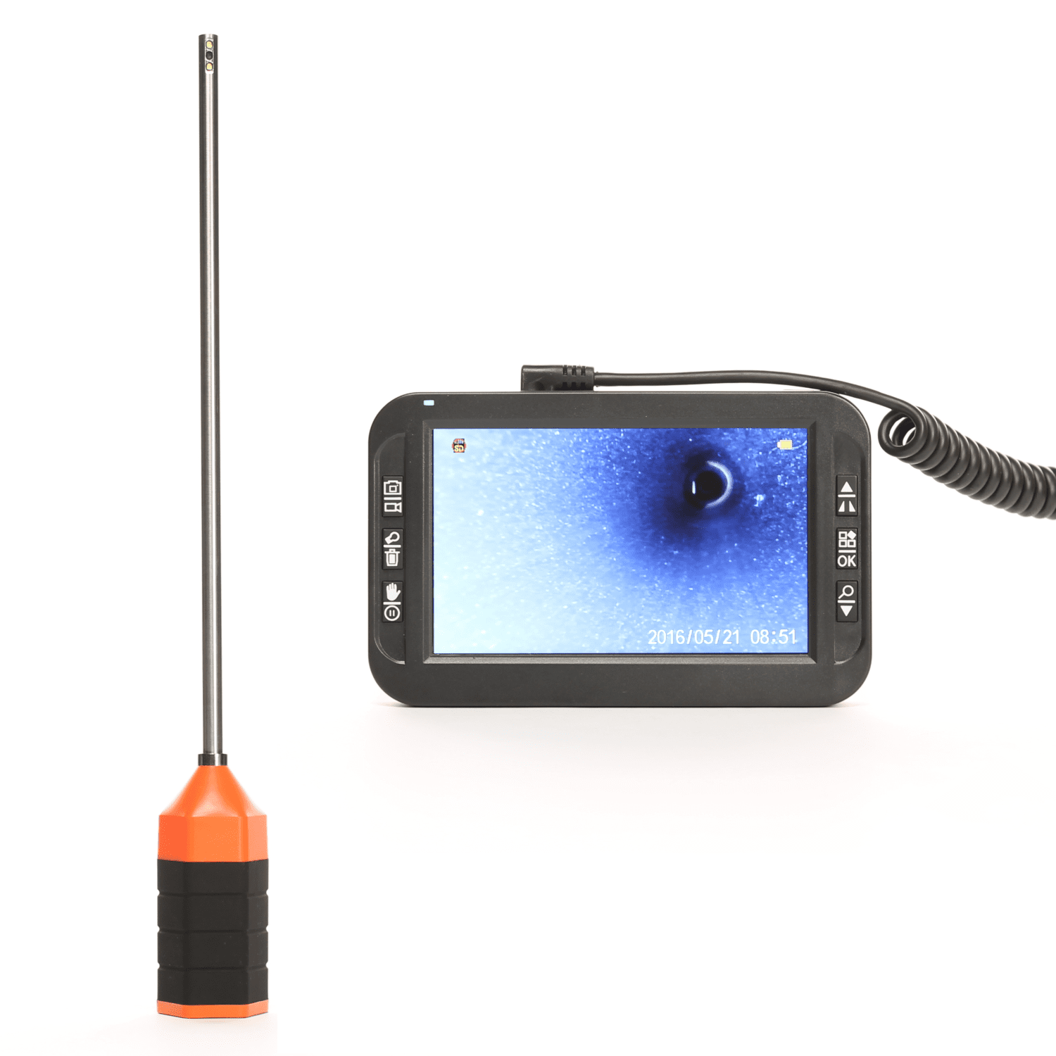 VE102 Video Endoscoop voor bouwkundig onderzoek met bekabeld display