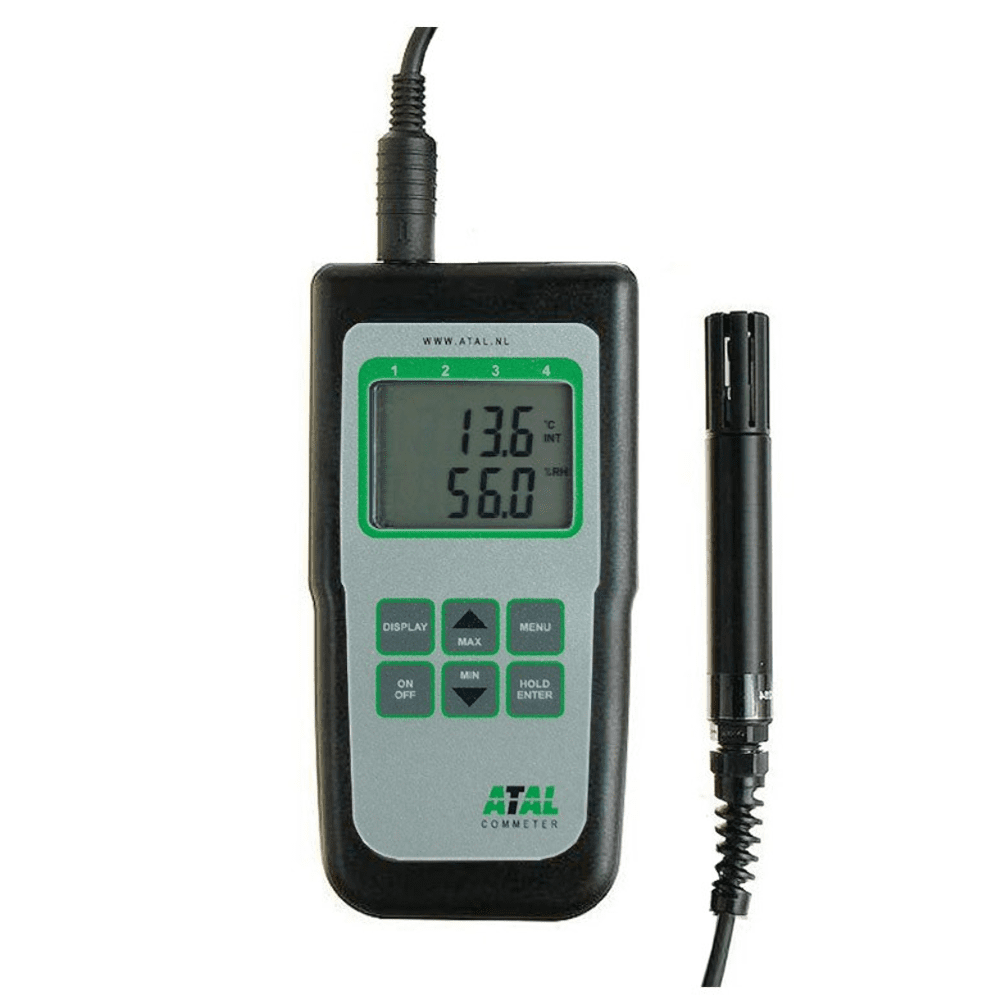 ATD-07 Handmeter met datalogger 2 kanalen temperatuur, RV en dauwpunt