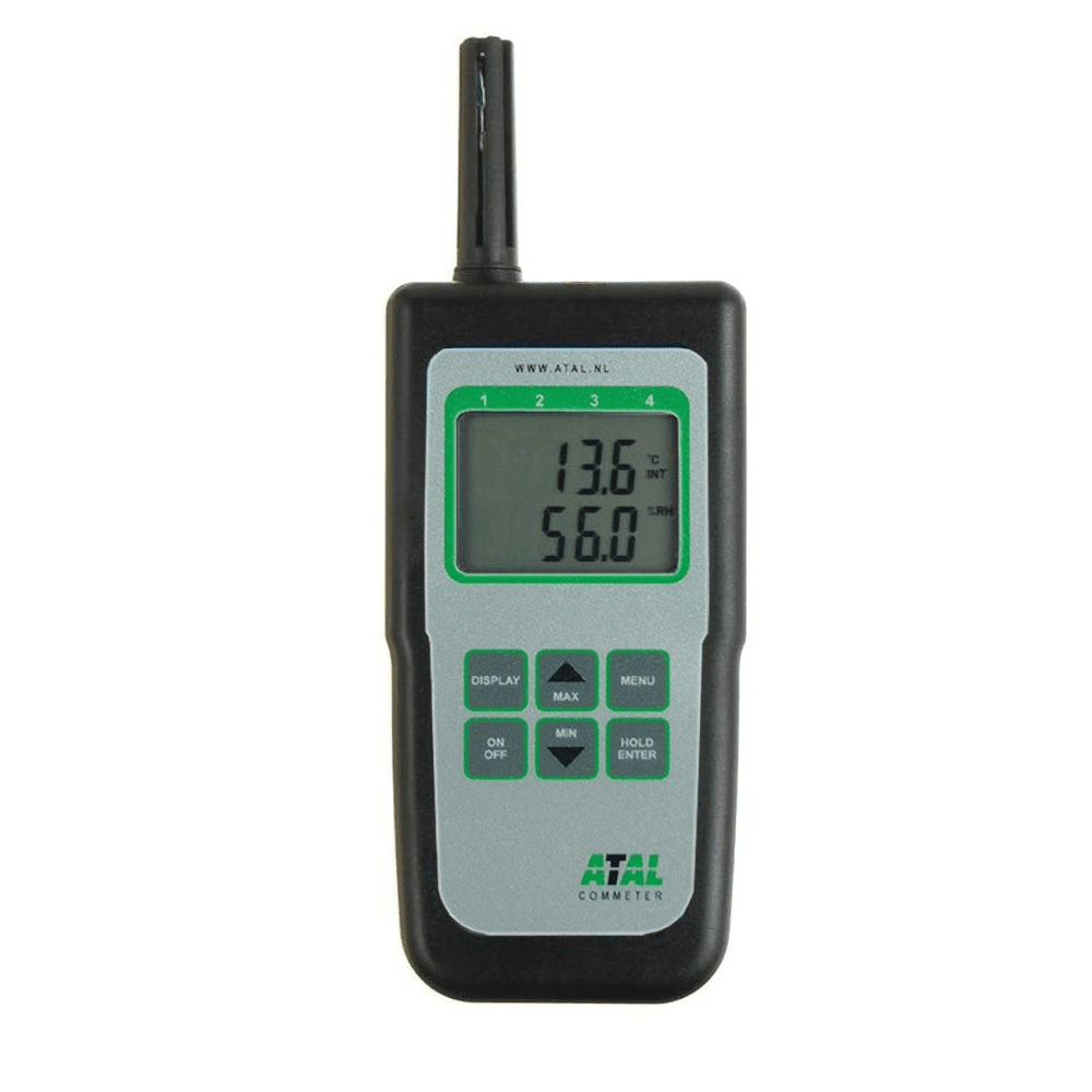 ATD-06 Handmeter met datalogger 2 kanalen temperatuur, RV en dauwpunt
