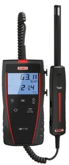 Kimo HD110 draagbare luchtvochtigheidsmeter