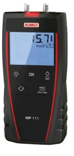 Kimo MP110-111-112-115 draagbare drukverschilmeters