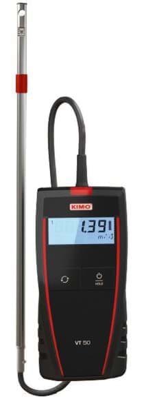 Kimo VT50 draagbare luchtsnelheidsmeter