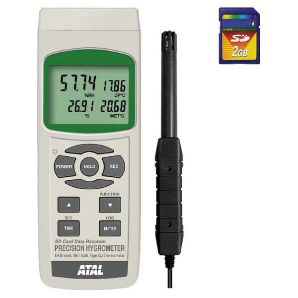 SD-HTx3027 precisie vochtigheidsmeter/datalogger met SD-kaart